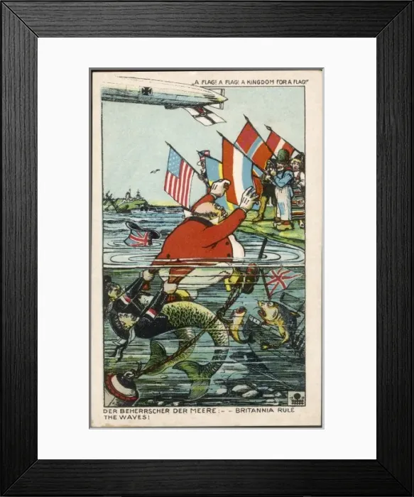 Framed Print : John Bull Dragged Down Framed Print : John Bull Dragged Down