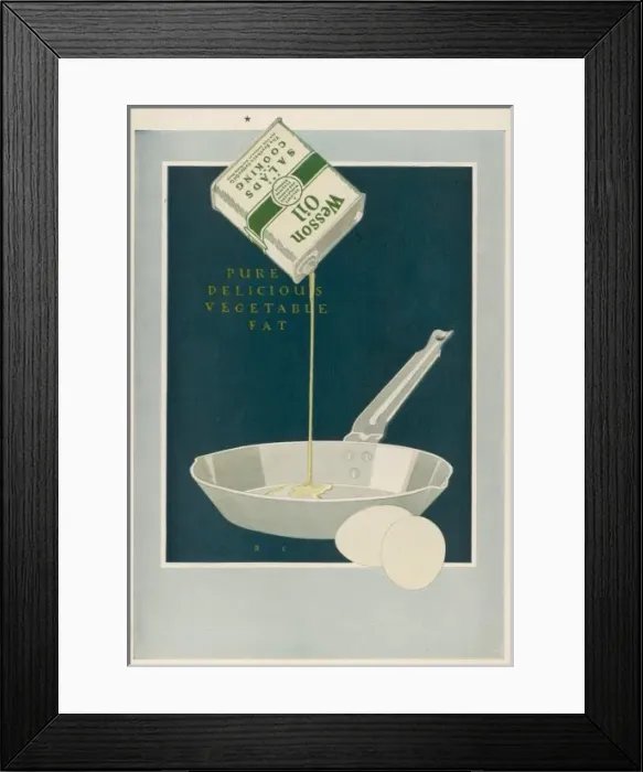 Framed Print : Cooking Oil Advert Framed Print : Cooking Oil Advert