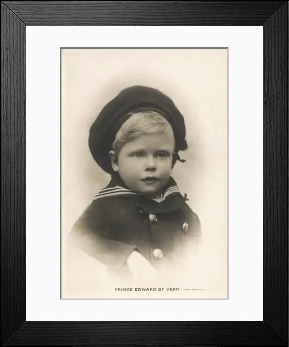Framed Print : Edward Viii / Boy Postcard Framed Print : Edward Viii / Boy Postcard