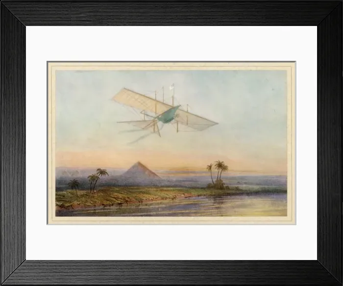 Framed Print : Hensons Flying Machine Framed Print : Hensons Flying Machine