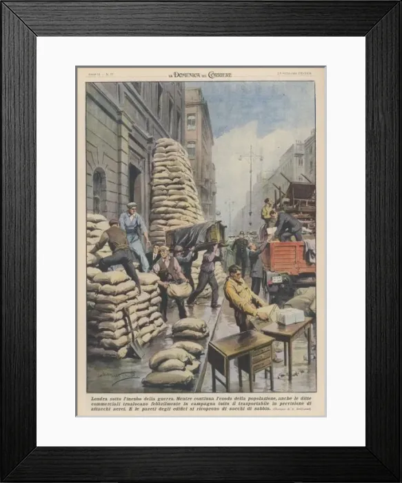 Framed Print : Londoners Prepare Blitz Framed Print : Londoners Prepare Blitz