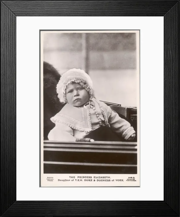 Framed Print : Elizabeth Ii / Age 1 Framed Print : Elizabeth Ii / Age 1