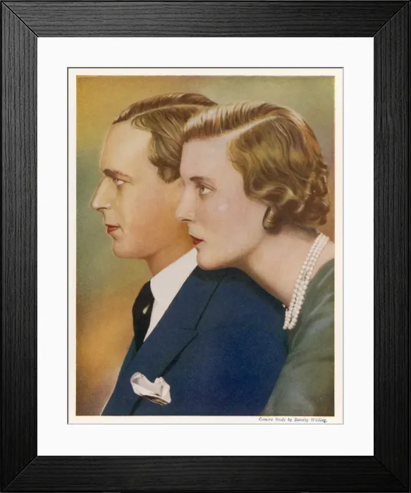 Framed Print : Kent / George / Marina / 1935 Framed Print : Kent / George / Marina / 1935