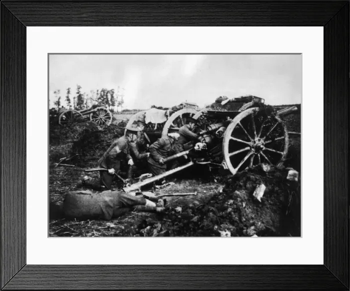 Framed Print : British Field Artillery Framed Print : British Field Artillery