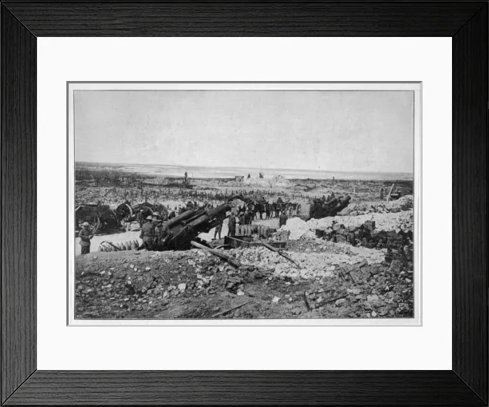 Framed Print : Ww1 / British Artillery Framed Print : Ww1 / British Artillery