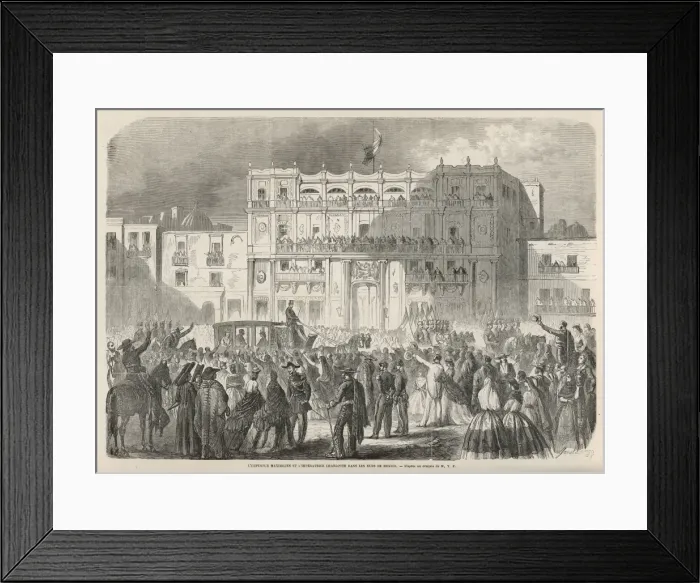 Framed Print : Royals in Mexico 1864 Framed Print : Royals in Mexico 1864
