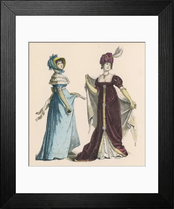 Framed Print : Dresses of 1805 Framed Print : Dresses of 1805