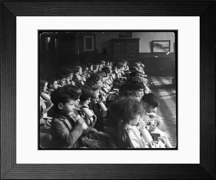 Framed Print : School Milk 1931 Framed Print : School Milk 1931
