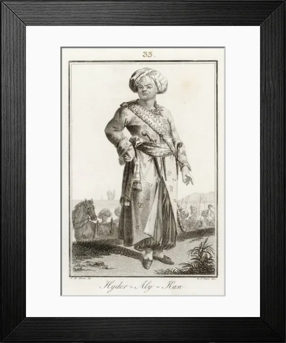 Framed Print : Hyder Ali (Haidar Ali) Framed Print : Hyder Ali (Haidar Ali)