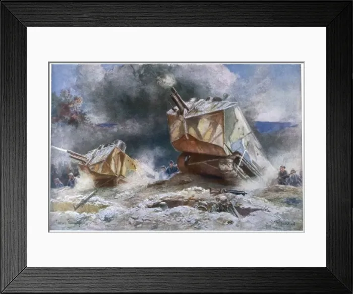 Framed Print : French Tanks, 1918 Framed Print : French Tanks, 1918