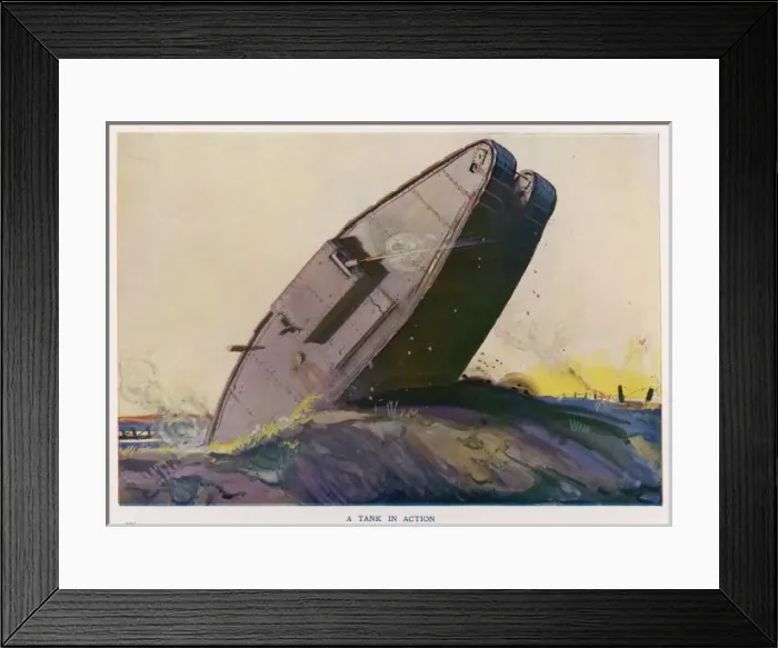 Framed Print : Tank on Rough Ground Framed Print : Tank on Rough Ground