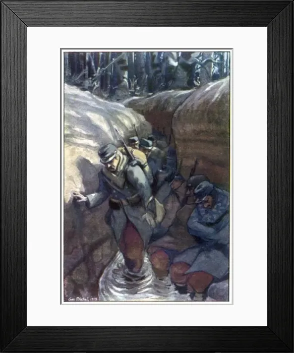 Framed Print : Moving Along Trenches Framed Print : Moving Along Trenches