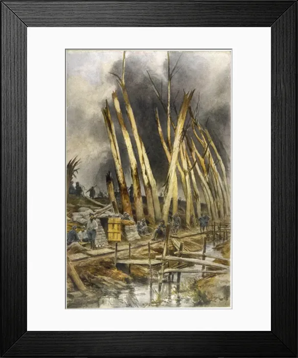 Framed Print : French Front Line 1917 Framed Print : French Front Line 1917