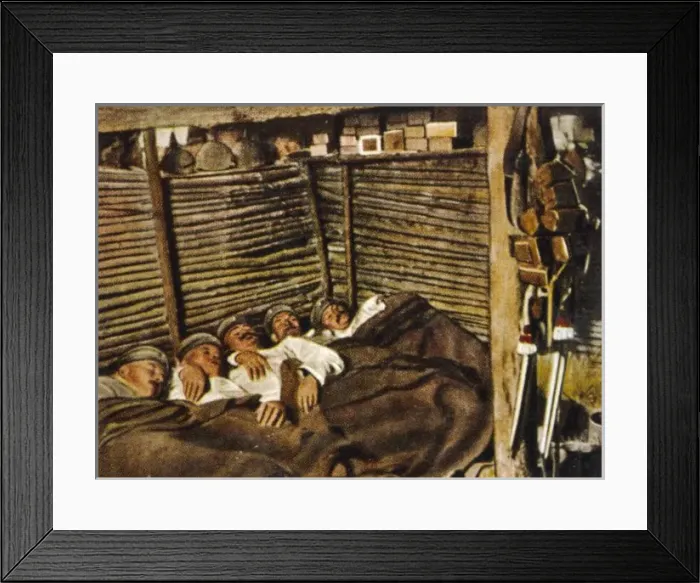 Framed Print : Germans Sleeping Framed Print : Germans Sleeping