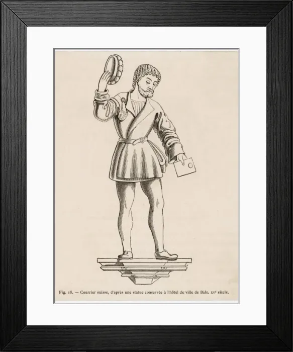 Framed Print : Swiss Courier, C15 Framed Print : Swiss Courier, C15