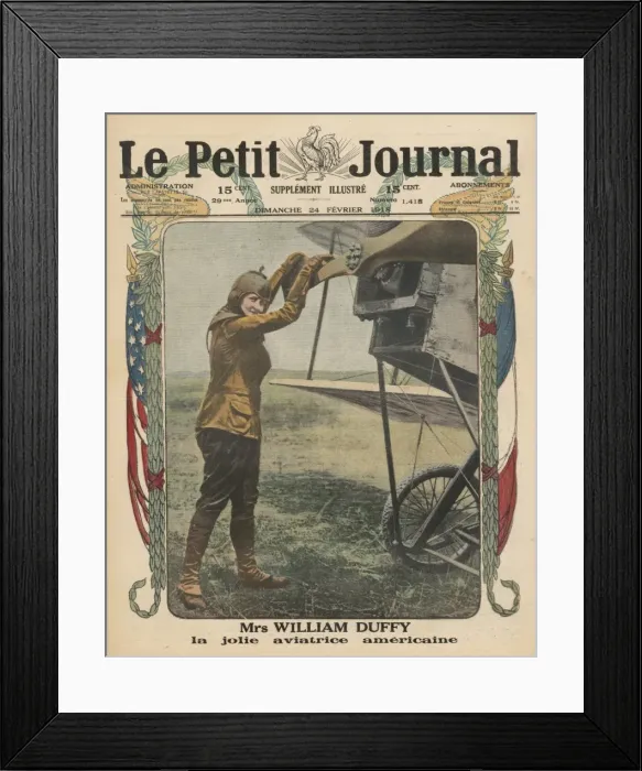 Framed Print : Duffy / Aviator / Pj 1918 Framed Print : Duffy / Aviator / Pj 1918