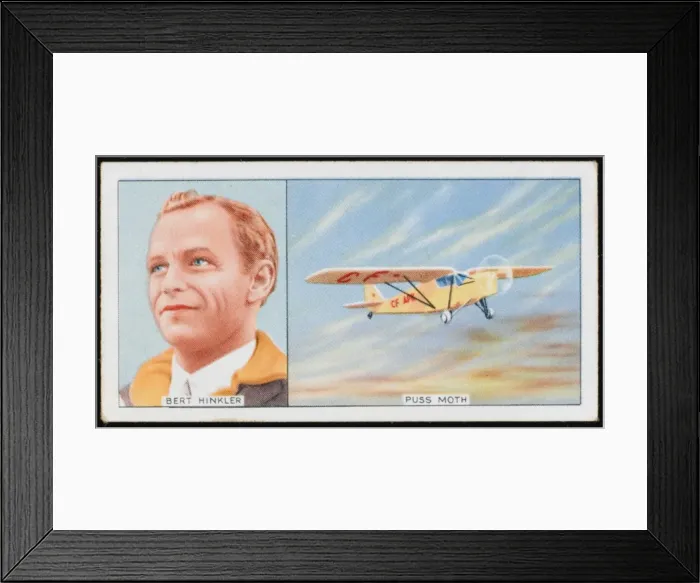 Framed Print : Hinkler / Puss Moth Plane Framed Print : Hinkler / Puss Moth Plane