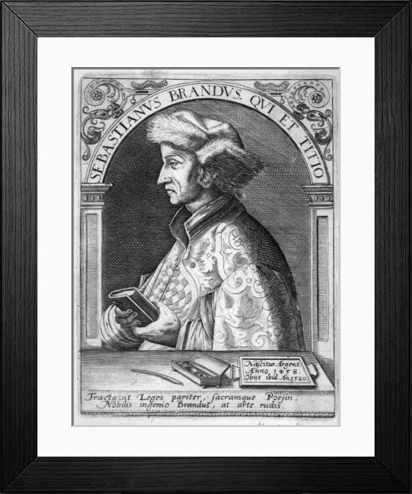 Framed Print : Sebastian Brant (De Brij Framed Print : Sebastian Brant (De Brij