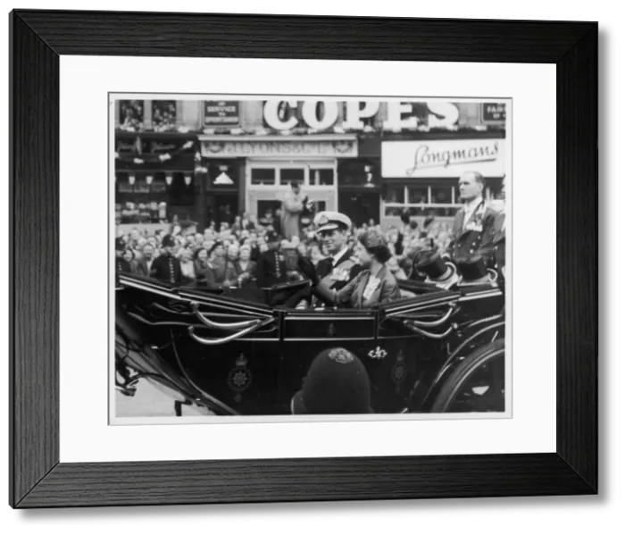 Framed Print : Elizabeth & Philip Framed Print : Elizabeth & Philip