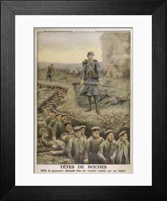 Framed Print : German Prisoners 1916 Framed Print : German Prisoners 1916