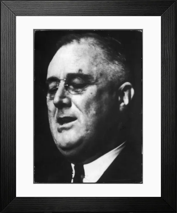 Framed Print : Fd Roosevelt / Closeup Framed Print : Fd Roosevelt / Closeup