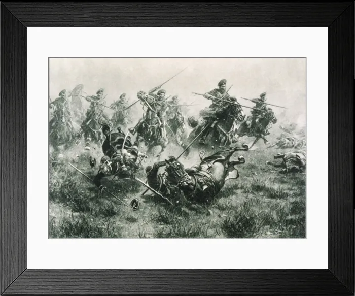 Framed Print : 1914 / Cossack Charge Framed Print : 1914 / Cossack Charge