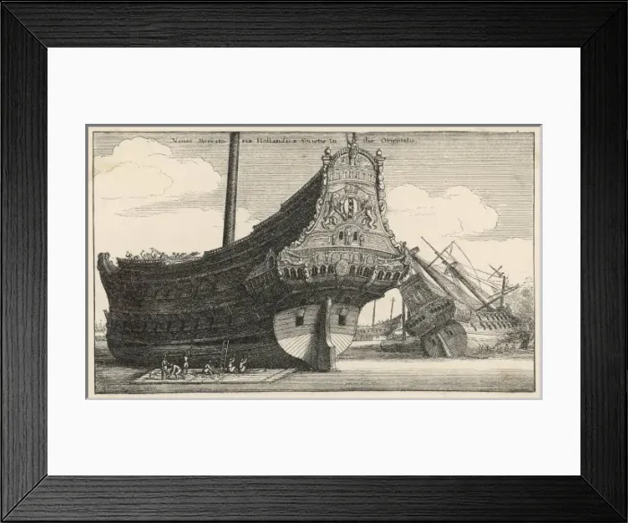Framed Print : Ship Repairs Amsterdam
