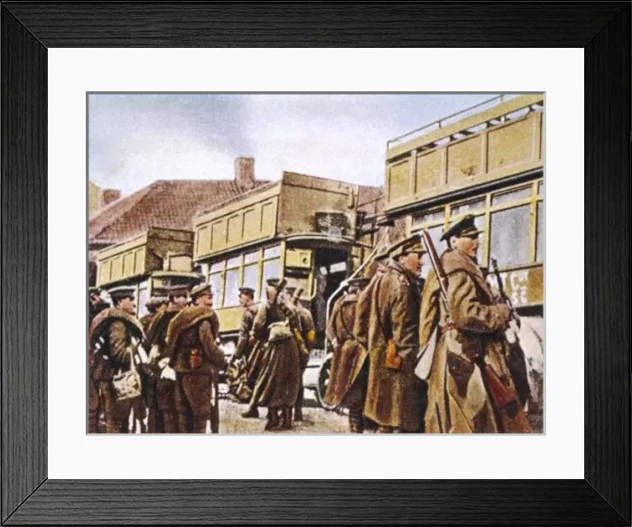 Framed Print : British in Buses Framed Print : British in Buses