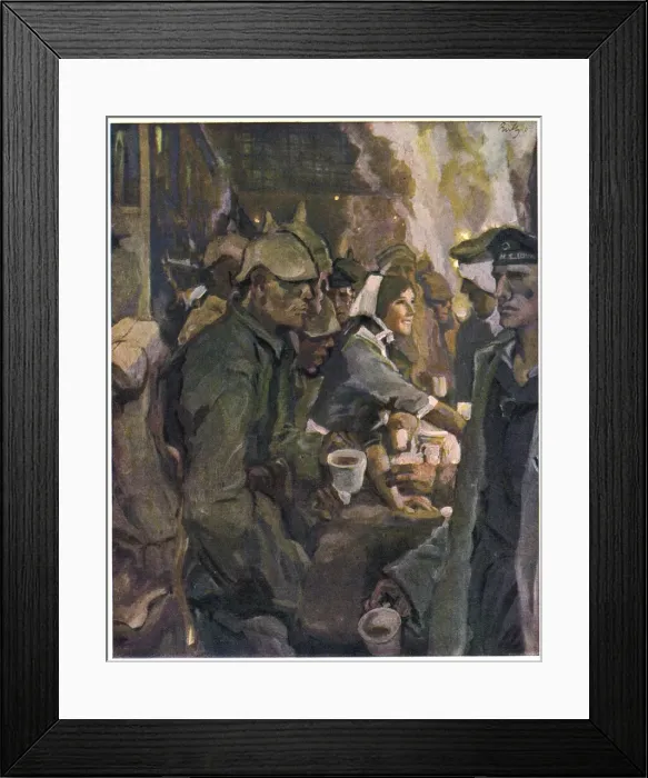 Framed Print : German Troops Refreshed Framed Print : German Troops Refreshed