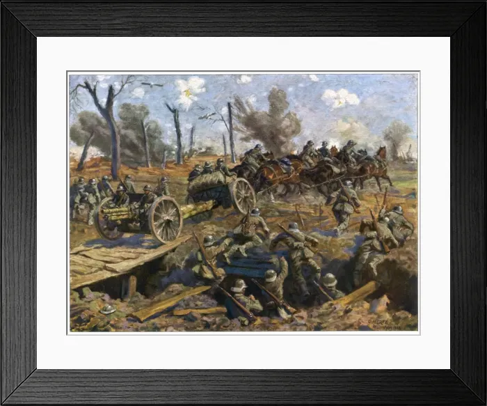 Framed Print : Germans Move Guns Framed Print : Germans Move Guns