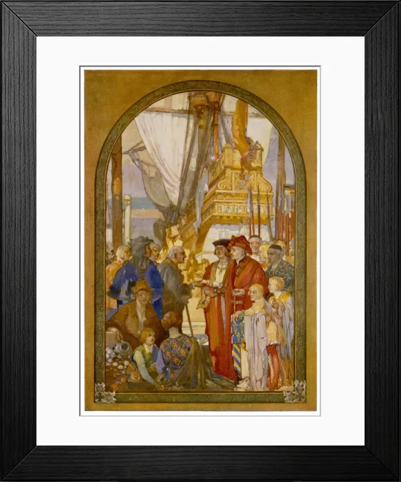 Framed Print : Merchant Charter 15C Framed Print : Merchant Charter 15C
