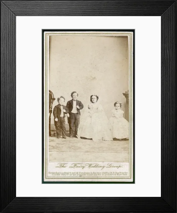 Framed Print : Tom Thumb Wedding Group Framed Print : Tom Thumb Wedding Group