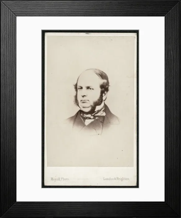 Framed Print : Ht Buckle / Mayall Cdv Framed Print : Ht Buckle / Mayall Cdv
