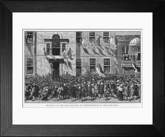 Framed Print : Independence Declared Framed Print : Independence Declared