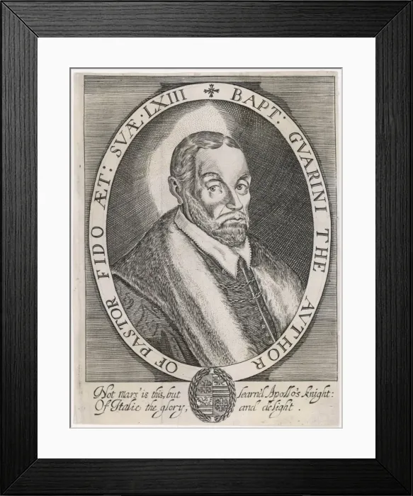 Framed Print : Giov Battista Guarini Framed Print : Giov Battista Guarini