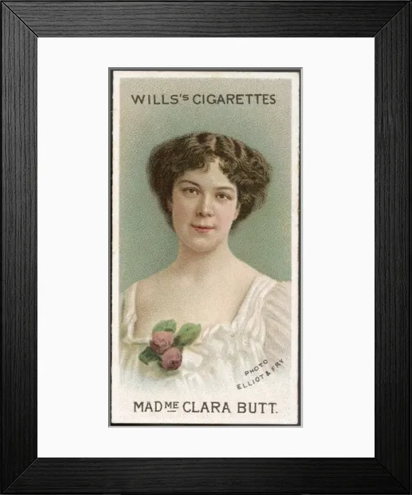 Framed Print : Clara Butt / Cig Card Framed Print : Clara Butt / Cig Card