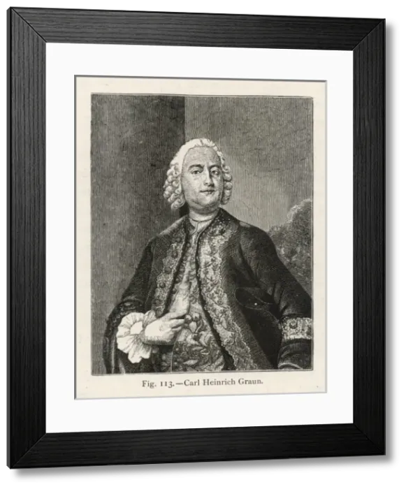 Framed Print : Carl Heinrich Graun Framed Print : Carl Heinrich Graun
