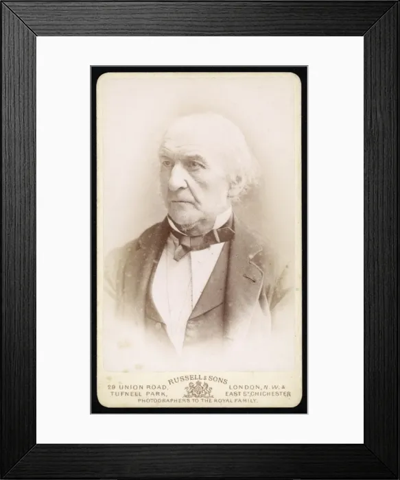 Framed Print : Gladstone / Russell Cdv Framed Print : Gladstone / Russell Cdv