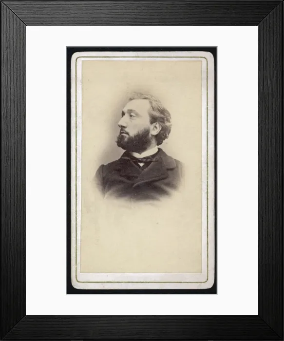 Framed Print : Gambetta / Sepia Cdv Framed Print : Gambetta / Sepia Cdv