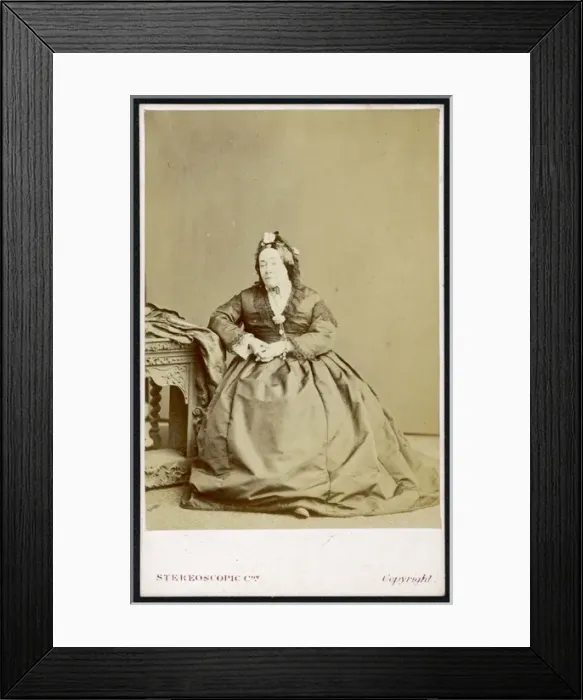 Framed Print : Anna Maria Hall / Cdv Framed Print : Anna Maria Hall / Cdv