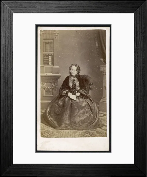 Framed Print : Anna Maria Hall / Cdv Framed Print : Anna Maria Hall / Cdv