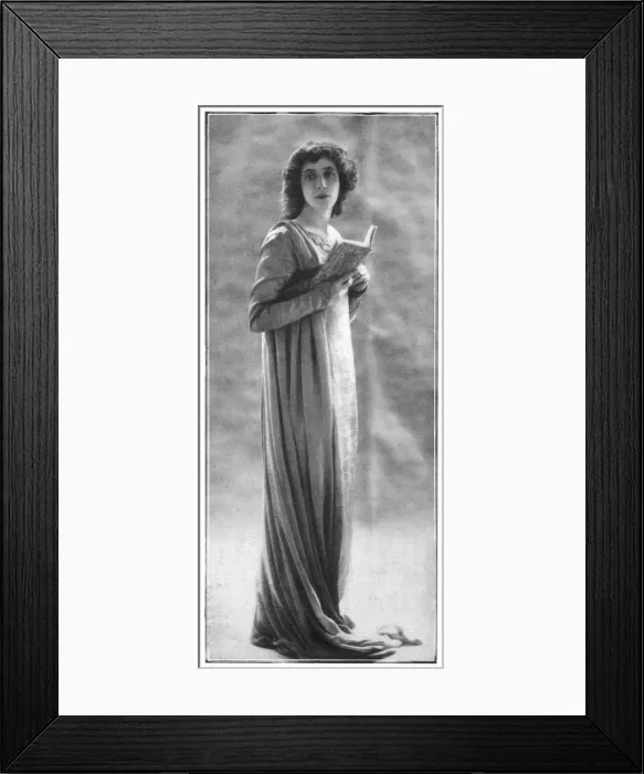 Framed Print : Mrs Campbell / Sphere 1901 Framed Print : Mrs Campbell / Sphere 1901