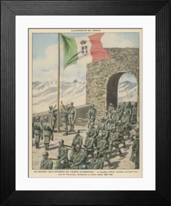 Framed Print : Italians in the Alps Framed Print : Italians in the Alps