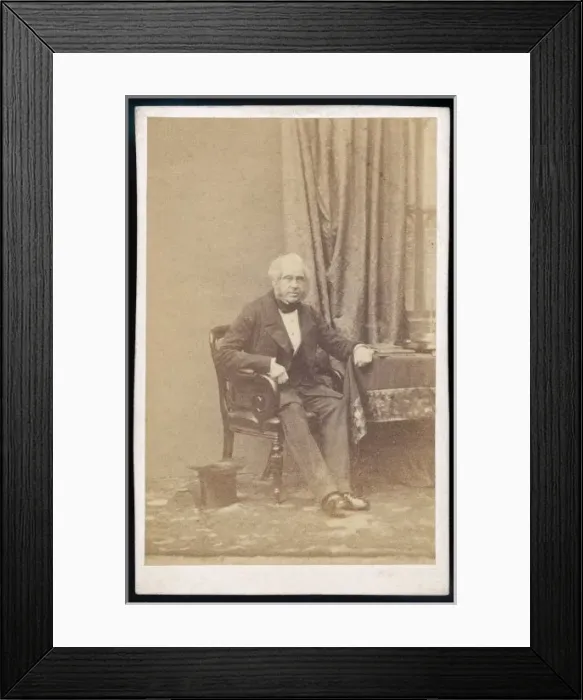 Framed Print : Palmerston / Silvy Cdv Framed Print : Palmerston / Silvy Cdv