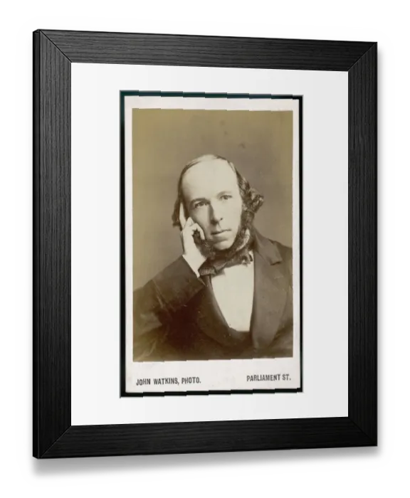 Framed Print : Herbert Spencer  /  Cdv