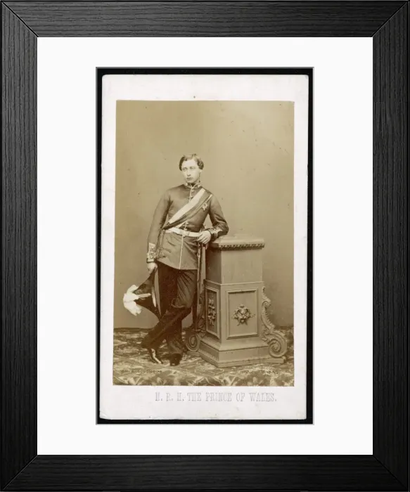 Framed Print : Edward Vii / Mayall Cdv Framed Print : Edward Vii / Mayall Cdv