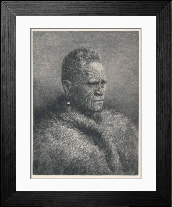 Framed Print : MAORI KING Framed Print : MAORI KING