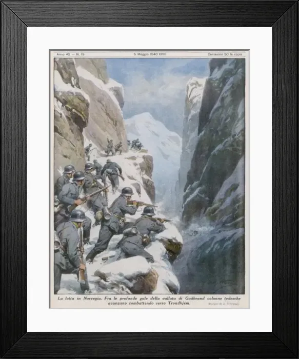 Framed Print : Germans in Norway Framed Print : Germans in Norway