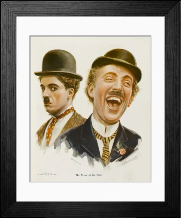 Framed Print : Chaplin / Laughing Friend Framed Print : Chaplin / Laughing Friend