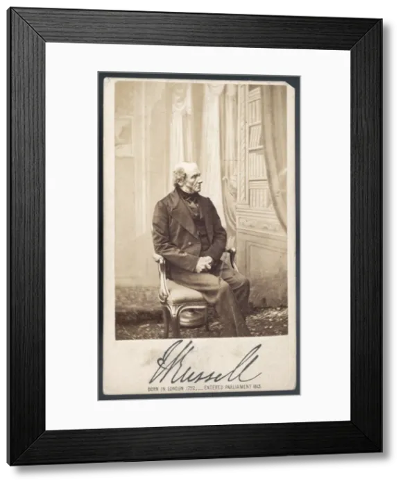 Framed Print : Lord John Russell / Cdv Framed Print : Lord John Russell / Cdv